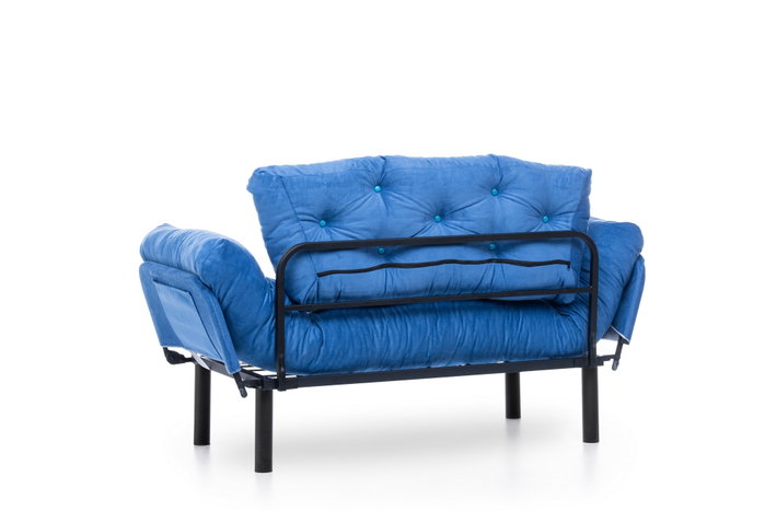 Atelier Del Sofa Nitta - Sofá-Cama de 2 Plazas Azul